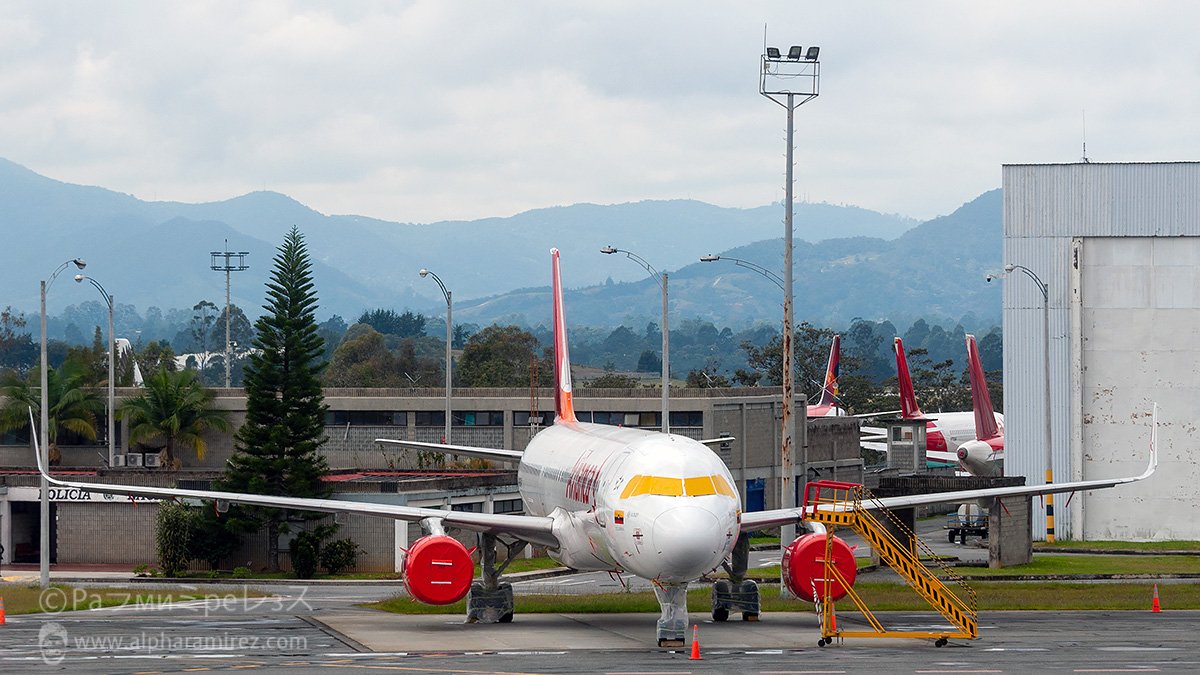 Avión en almacenamiento de larzo plazo